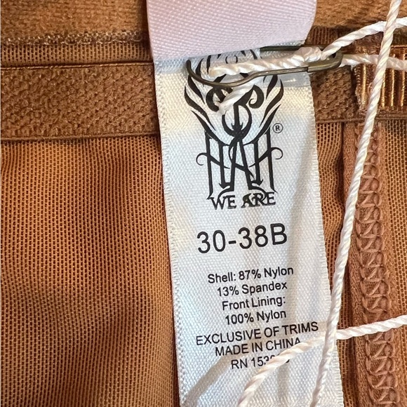 NWT $78 We  Are HAH X Free People Wired Bra 30-38B 30B 32B 34B 36B 38B Brown - Picture 11 of 14